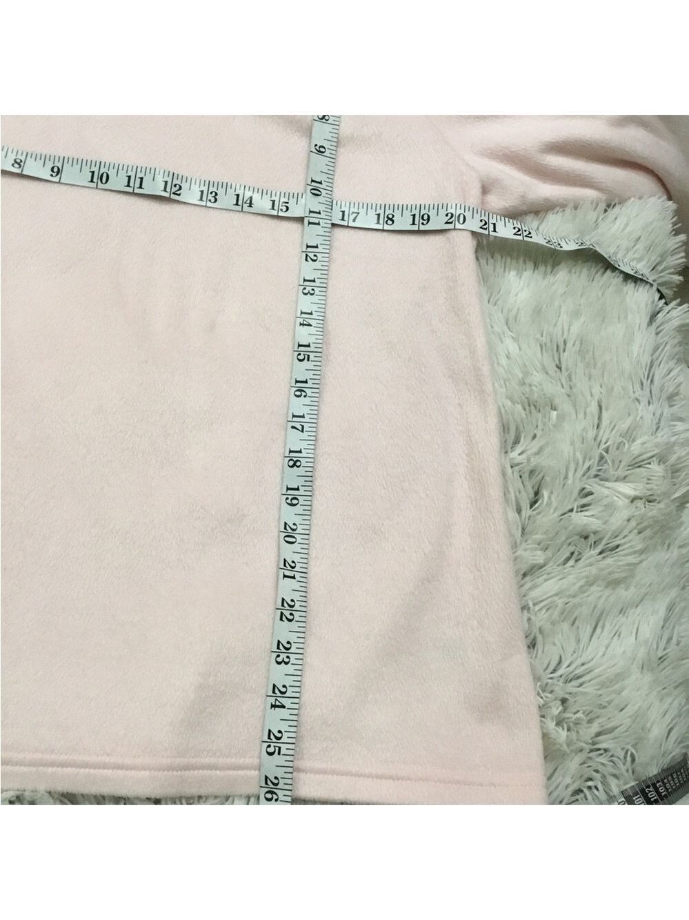 Croft & Barrow 2 piece pajama loungewear set Womans size XL faux fur - Picture 16 of 16